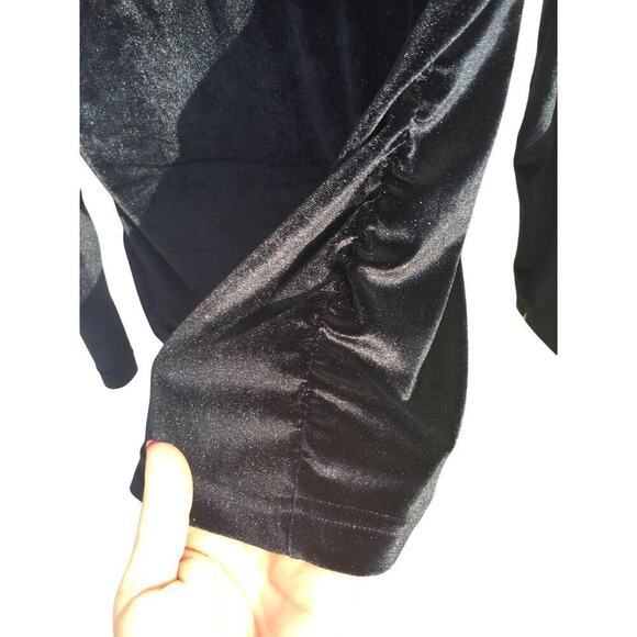 Obermeyer Womens Velvet Popover Size Large Black Vail Colorado Sportswear Fleece - Picture 9 of 10